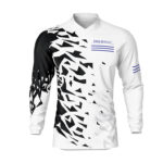 Maillot motocross Smash Blanc Noir