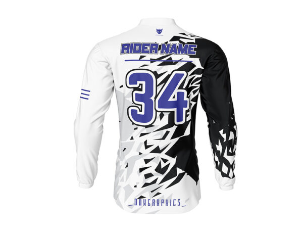 Maillot motocross Smash Blanc Noir