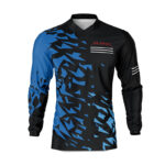 Maillot motocross Smash Noir Bleu