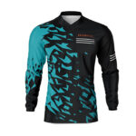 Maillot motocross Smash Noir Teal
