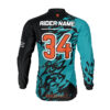 Maillot motocross Smash Noir Teal 2