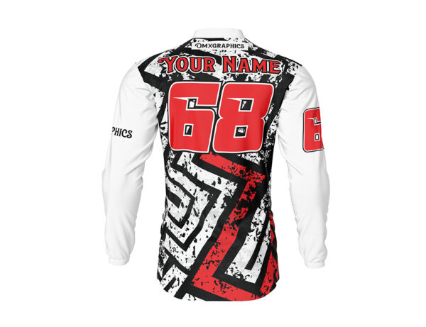 Maillot motocross Throwback Blanc 2