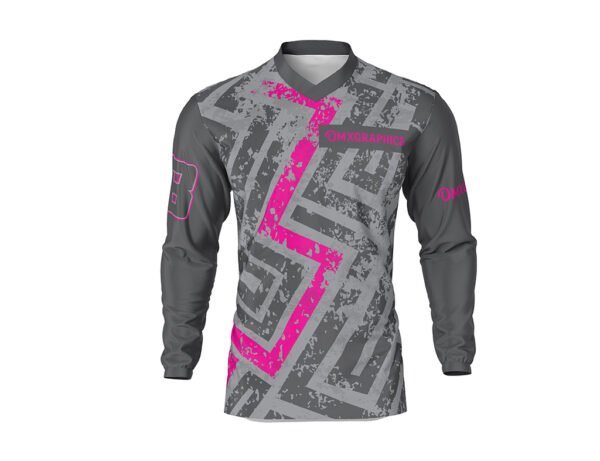 Maillot motocross Throwback Gris