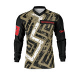 Maillot motocross Throwback Noir