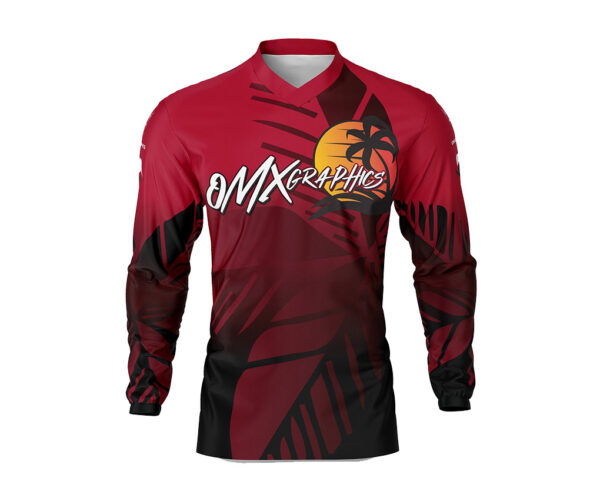 Maillot motocross Tropical Rouge