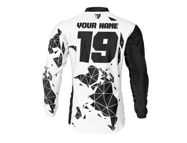 Maillot motocross Unite Blanc Noir 2