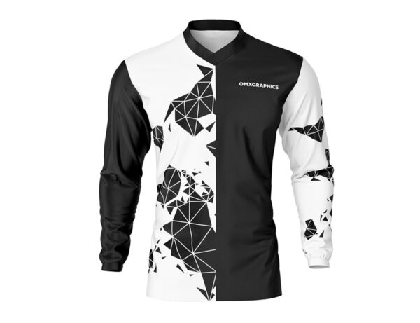 Maillot motocross Unite Blanc Noir