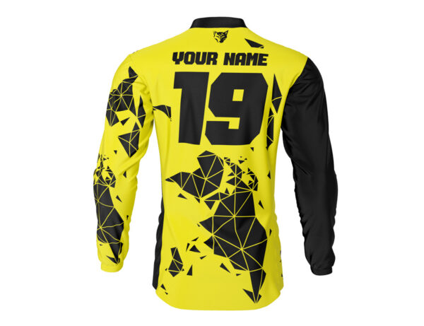 Maillot motocross Unite Jaune Noir 2