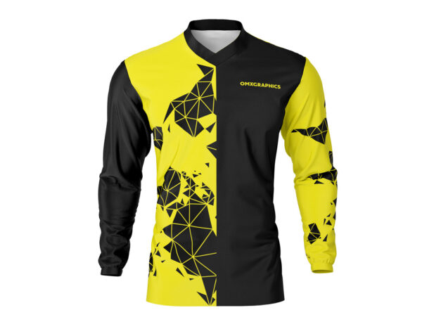 Maillot motocross Unite Jaune Noir