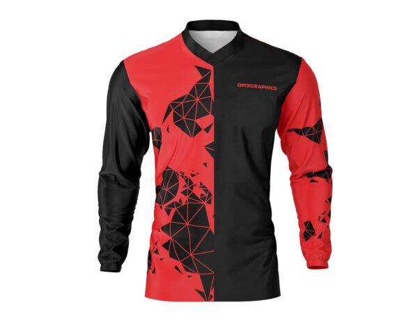 Maillot motocross Unite Rouge Noir