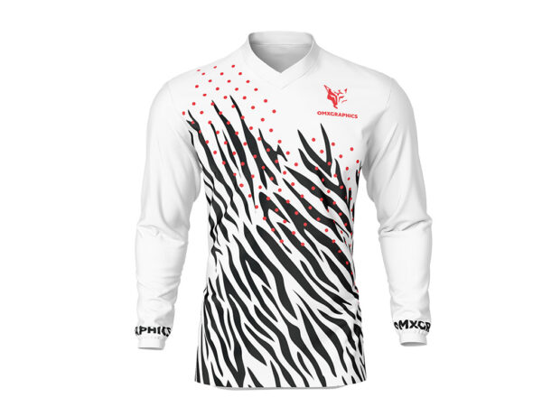 Maillot motocross Wild Blanc