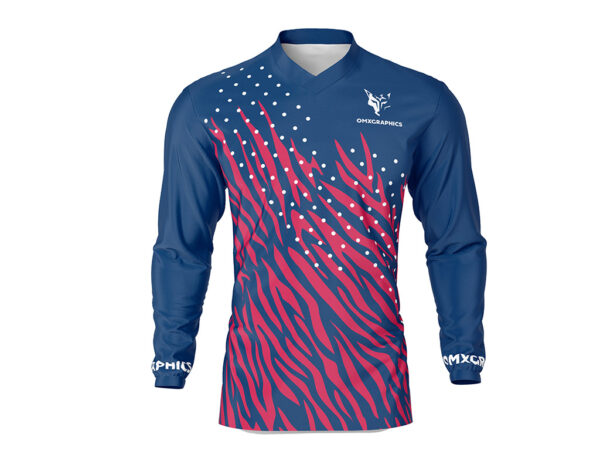 Maillot motocross Wild Bleu