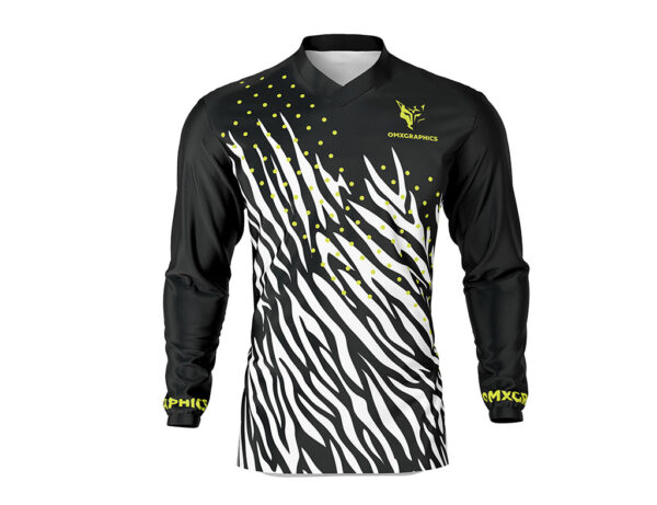 Maillot motocross Wild Noir Blanc