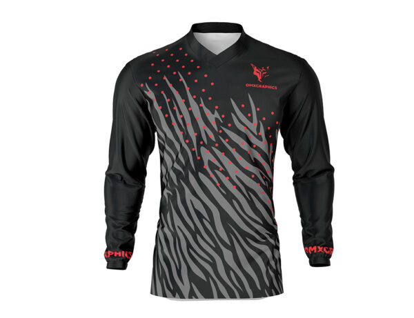 Maillot motocross Wild Noir Gris