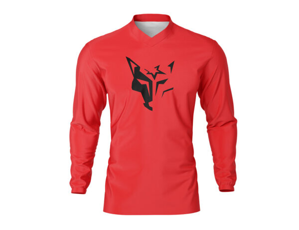 Maillot motocross Wolf Rouge